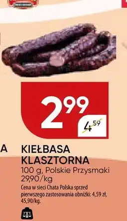 Chata Polska Kiełbasa klasztorna Polskie Przysmaki oferta