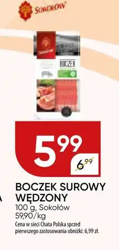 Chata Polska Boczek surowy wędzony Sokołów oferta
