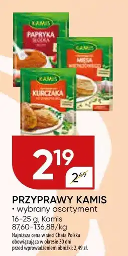 Chata Polska Przyprawy kamis Kamis oferta