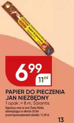 Chata Polska Papier do pieczenia jan niezbę Sarantis oferta