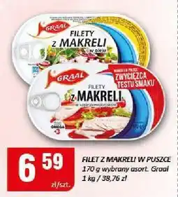 Chorten Filet z makreli w puszce Graal 170g oferta