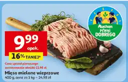 Auchan Mięso mielone wieprzowe Auchan oferta