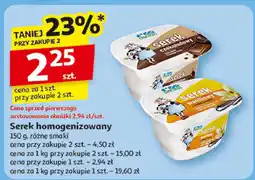 Auchan Serek homogenizowany różne smaki Rolmlecz oferta