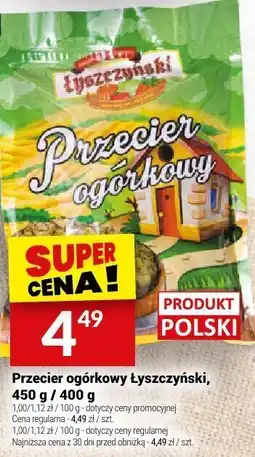 Twój Market Przecier ogórkowy Łyszczyński, 450 g / 400 g oferta