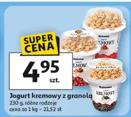 Auchan Jogurt kremowy z granolą Bakoma oferta