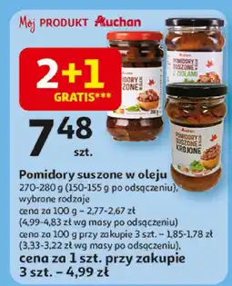 Auchan Pomidory suszone w oleju Auchan oferta