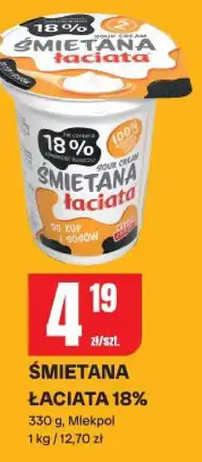 Chorten Śmietana łaciata 18% Mlekpol oferta