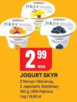 Chorten Jogurt Skyr OSM Piątnica Z Mango i Marakują, Z Jagodami, Waniliowy oferta