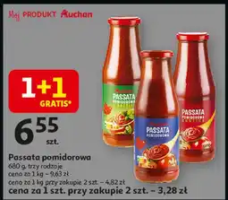 Auchan Passata pomidorowa, trzy rodzaje Auchan oferta