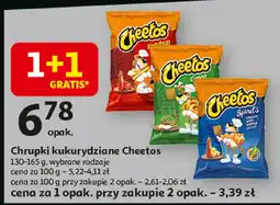 Auchan Chrupki kukurydziane Cheetos, wybrane rodzaje oferta