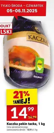 Twój Market Kaczka pekin tacka, 1 kg Twój Market oferta