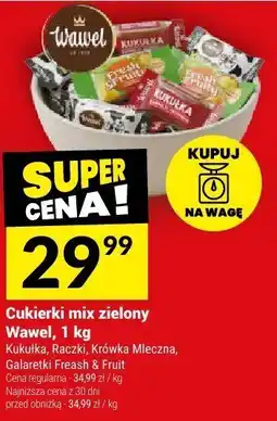 Twój Market Cukierki mix zielony Wawel, 1 kg oferta
