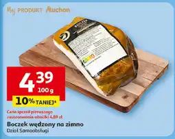 Auchan Boczek wędzony na zimno Dział Samoobsługi oferta