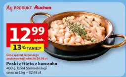 Auchan Paski z fileta z kurczaka Dział Samoobsługi oferta