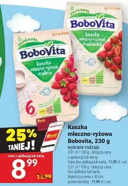 Twój Market Kaszka mleczno-ryżowa Bobovita, 230 g oferta