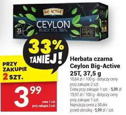 Twój Market Herbata czarna Ceylon Big-Active 25T, 37,5 g oferta