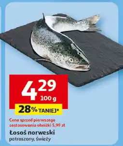 Auchan Łosoś norweski patroszony, świeży Auchan oferta
