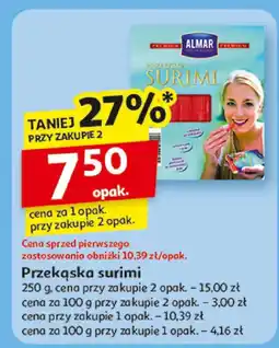 Auchan Przekąska surimi Almar oferta