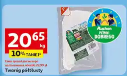 Auchan Twaróg półtłusty Auchan oferta