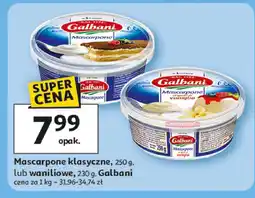 Auchan Mascarpone klasyczne lub waniliowe Galbani oferta