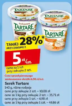 Auchan Serek Tartare różne rodzaje oferta