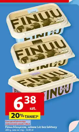 Auchan Finuu klasyczne, solone lub bez laktozy oferta