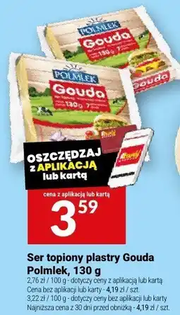 Twój Market Ser topiony plastry Gouda Polmlek, 130 g oferta