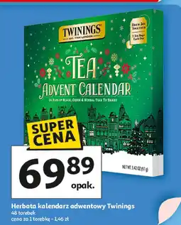 Auchan Herbata kalendarz adwentowy Twinings oferta