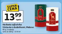 Auchan Herbata cejlońska liściasta Ryle, Mabroc z dodatkami oferta