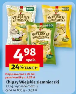 Auchan Chipsy Wiejskie ziemniaczki oferta