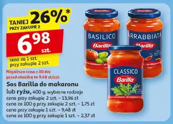 Auchan Sos Barilla do makaronu lub ryżu oferta