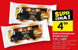 Twój Market Bułka hamburgerowa Brioche Aryzta, 4 szt., 1 opak oferta