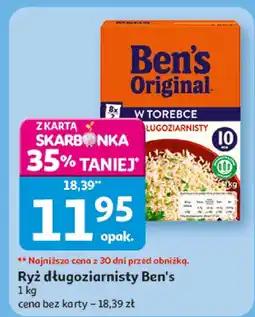 Auchan Ryż długoziarnisty Ben's oferta