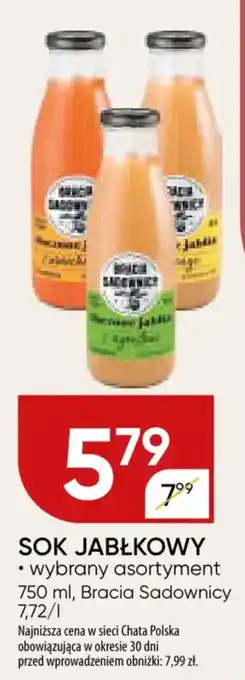 Chata Polska Sok jabłkowy bracia sadownicy oferta