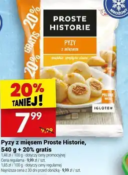 Twój Market Pyzy z mięsem Proste Historie, 540 g + 20% gratis oferta