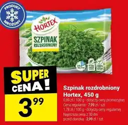 Twój Market Szpinak rozdrobniony Hortex, 450 g oferta