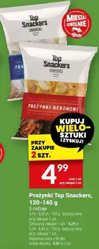 Twój Market Prażynki Top Snackers, 120-140 g oferta