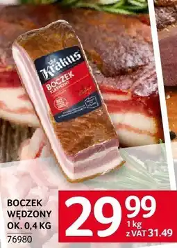 Selgros Boczek wędzony Krakus ok. 0,4 kg oferta