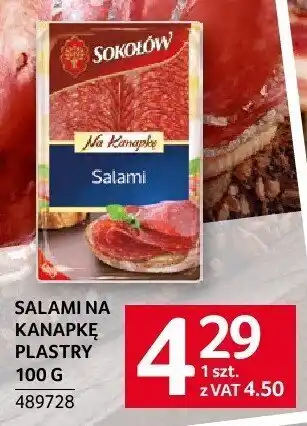 Selgros Salami na kanapkę plastry Sokołów oferta