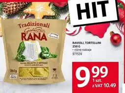 Selgros Ravioli tortellini Giovanni Rana różne rodzaje oferta