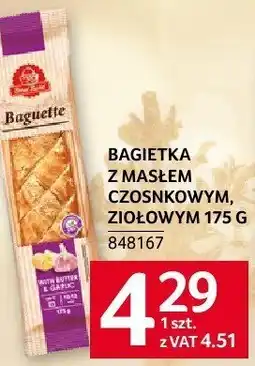 Selgros Bagietka z masłem czosnkowym, ziołkowym 175 g Selgros oferta