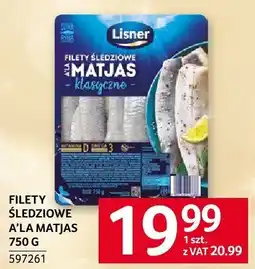 Selgros Filety śledziowe a la matjas Lisner 750 g oferta