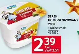 Selgros Serek homogenizowany 200 g różne smaki Selgros oferta