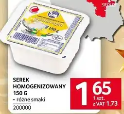 Selgros Serek homogenizowany 150 g różne smaki Selgros oferta