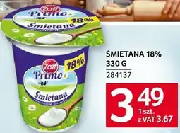 Selgros Śmietana Zott Primo 18% 330g oferta
