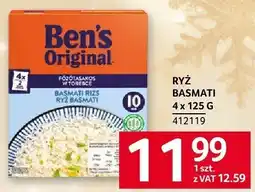 Selgros Ryż Basmati Ben's Original 4x125G oferta
