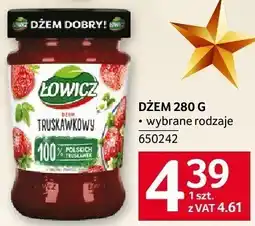 Selgros Dżem Łowicz 280G wybrane rodzaje oferta