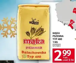 Selgros Mąka pszenna Dalachowska TYP 480 1KG oferta