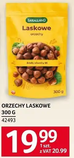Selgros Orzechy laskowe BAKALLAND 300g oferta