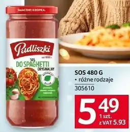 Selgros Sos Pudliszki 480 g różne rodzaje oferta